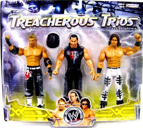 2008 WWE Jakks Pacific Treacherous Trios Series 9 The Miz, Matt Hardy & John Morrison