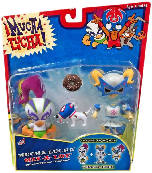 2003 Jakks Pacific Mucha Lucha Mix-A-Lot: Buena Girl & Penny Plutonium