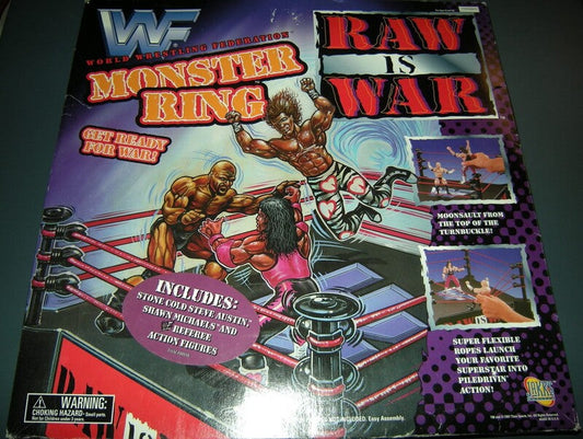 1998 WWF Jakks Pacific Raw is War Monster Ring [With Stone Cold Steve Austin, Shawn Michaels & WWF Referee, Exclusive]