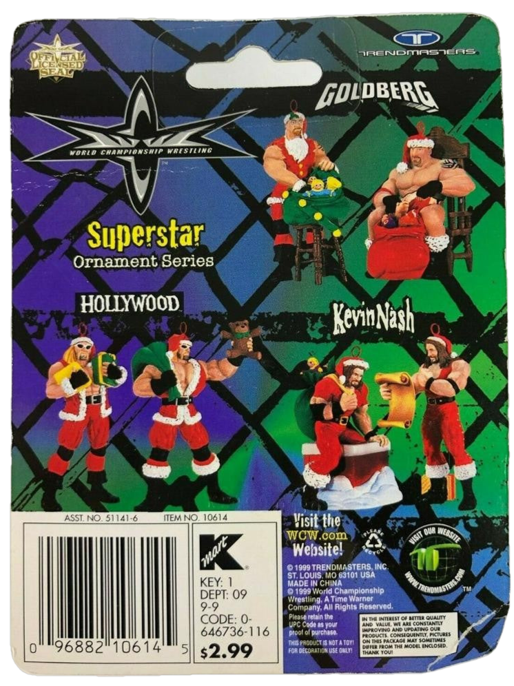 1999 WCW Trendmasters Superstar Ornament Series Goldberg