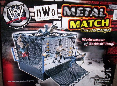 2002 WWE Jakks Pacific nWo R-3 Tech Metal Match Playset