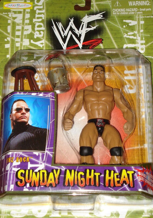 1999 WWF Jakks Pacific Sunday Night Heat The Rock [Exclusive]