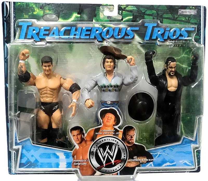 2006 WWE Jakks Pacific Treacherous Trios Series 3 Randy Orton, "Cowboy" Bob Orton & Undertaker