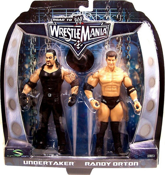 2005 WWE Jakks Pacific Ruthless Aggression Road to WrestleMania 22 2-Packs Series 1: Undertaker & Randy Orton