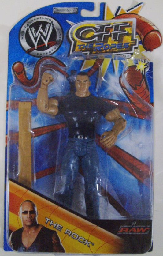 2004 WWE Jakks Pacific Ruthless Aggression Off the Ropes Series 8 The Rock
