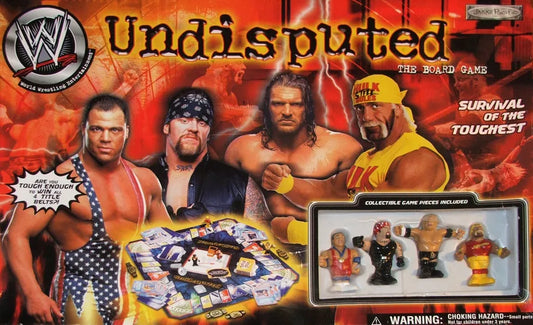 2002 WWE Jakks Pacific Undisputed: The Board Game [With Kurt Angle, Undertaker, Triple H & Hulk Hogan Half Pints]