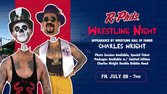 2023 Reading Fightin' Phils The Godfather & Papa Shango Double Bobblehead