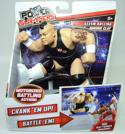 2012 WWE Mattel Power Slammers Series 2 Steam Rolling Brodus Clay