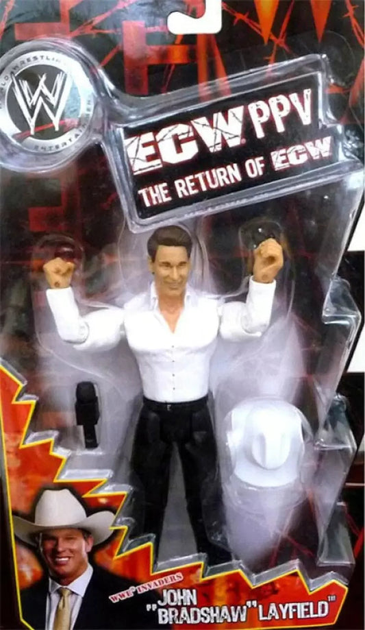2005 WWE Jakks Pacific Ruthless Aggression Pay Per View Series 9 "The Return of ECW" John "Bradshaw" Layfield