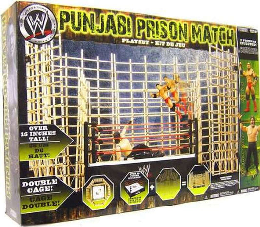 WWE Jakks Pacific Punjabi Prison Match Playset [With Batista & The Great Khali]