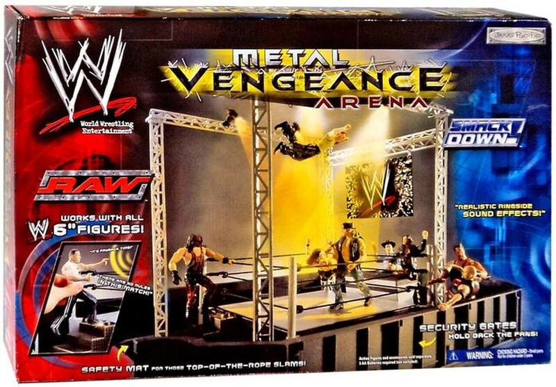 2002 WWE Jakks Pacific R-3 Tech Metal Vengeance Arena