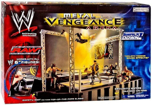 2002 WWE Jakks Pacific R-3 Tech Metal Vengeance Arena
