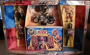 WWF Jakks Pacific Titantron Live Ramp of Rage Playset [With Chris Jericho, Rob Van Dam, Steve Austin & Undertaker]