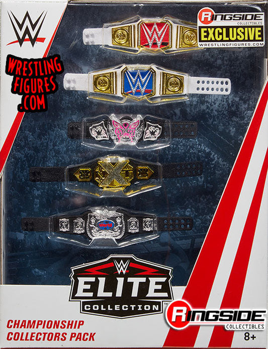 2019 WWE Mattel Elite Collection Ringside Exclusive Championship Collectors Pack