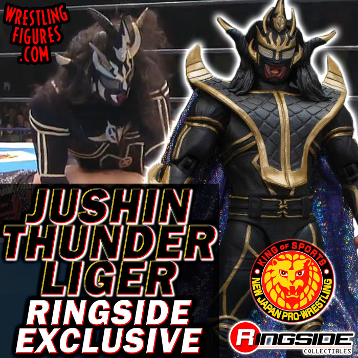 2020 NJPW Storm Collectibles Jyushin Thunder Liger ["Black & Gold" Edition, Exclusive]