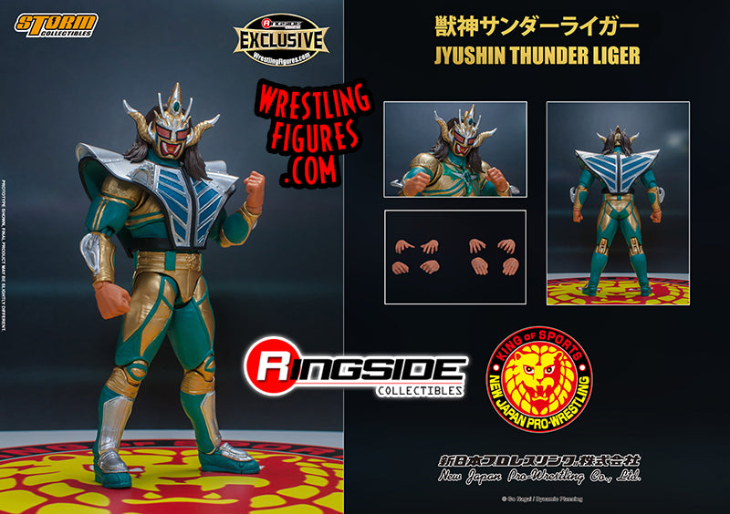 2021 NJPW Storm Collectibles Jyushin Thunder Liger ["Green" Edition, Exclusive]