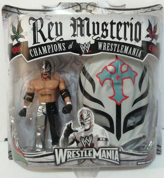 2007 WWE Jakks Pacific Ruthless Aggression Champions of WrestleMania Rey Mysterio [With Silver & Black Pants]