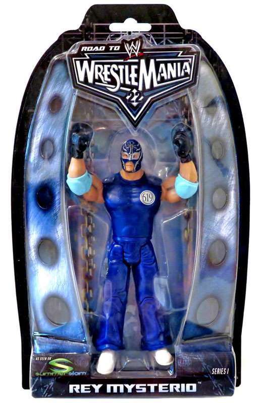 2005 WWE Jakks Pacific Ruthless Aggression Road to WrestleMania 22 Series 1 Rey Mysterio