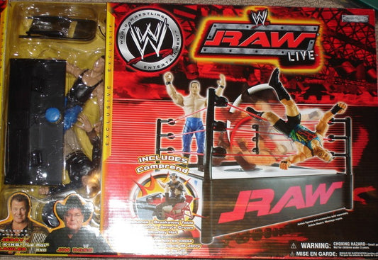 WWE Jakks Pacific Titantron Live Raw Live Playset [With Jerry "The King" Lawler & Jim Ross]