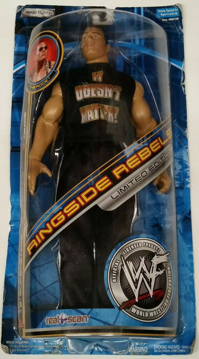 2001 WWF Jakks Pacific 12" Ringside Rebels Series 1 The Rock