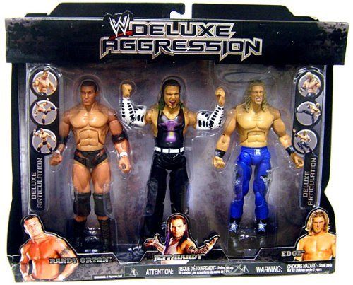 2007 WWE Jakks Pacific Deluxe Aggression Multipacks Series 3 Randy Orton, Jeff Hardy & Edge [Exclusive]