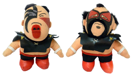 Roller Tron Wrestlefest Pro-Wrestling Plush Wrestlers Series 1 Road Warriors: Hawk & Animal