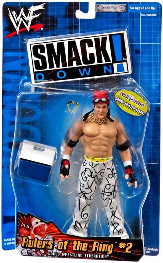 2000 WWF Jakks Pacific Titantron Live Rulers of the Ring Series 2 Grandmaster Sexay [With Blue Cooler]