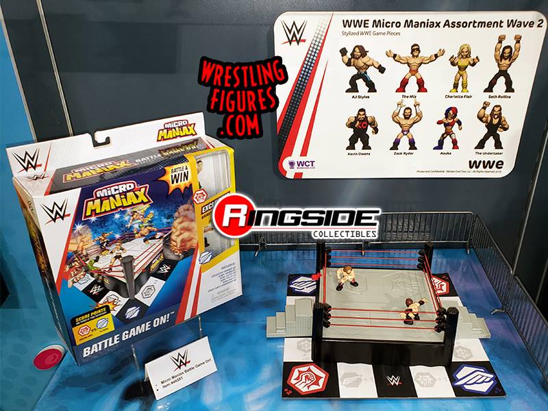 Unreleased WWE Wicked Cool Toys Micro Maniax WWE Micro Maniax Assortment Wave 2: AJ Styles, The Miz, Charlotte Flair, Seth Rollins, Kevin Owens, Zack Ryder, Asuka & Undertaker