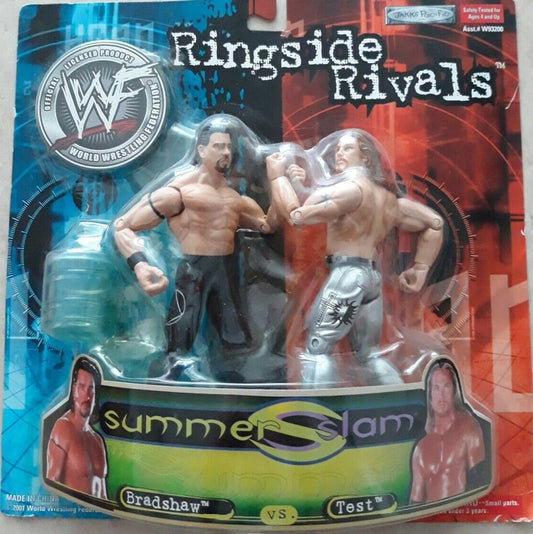 2001 WWF Jakks Pacific Titantron Live Ringside Rivals Series 1 Bradshaw vs. Test