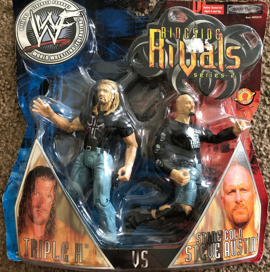 2001 WWF Jakks Pacific Titantron Live Ringside Rivals Series 2 Triple H vs. Stone Cold Steve Austin