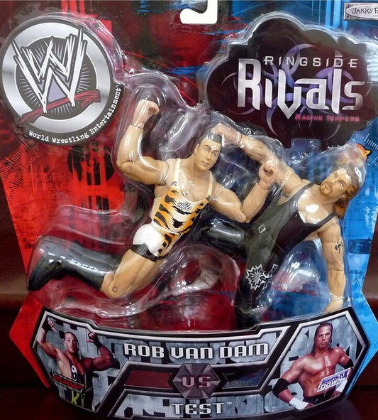 2002 WWE Jakks Pacific Titantron Live Ringside Rivals Series 4 "Raging Tempers" Rob Van Dam vs. Test