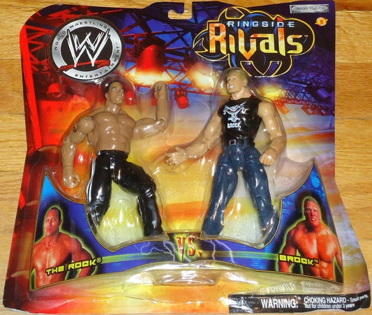 2003 WWE Jakks Pacific Titantron Live Ringside Rivals Series 7 The Rock vs. Brock
