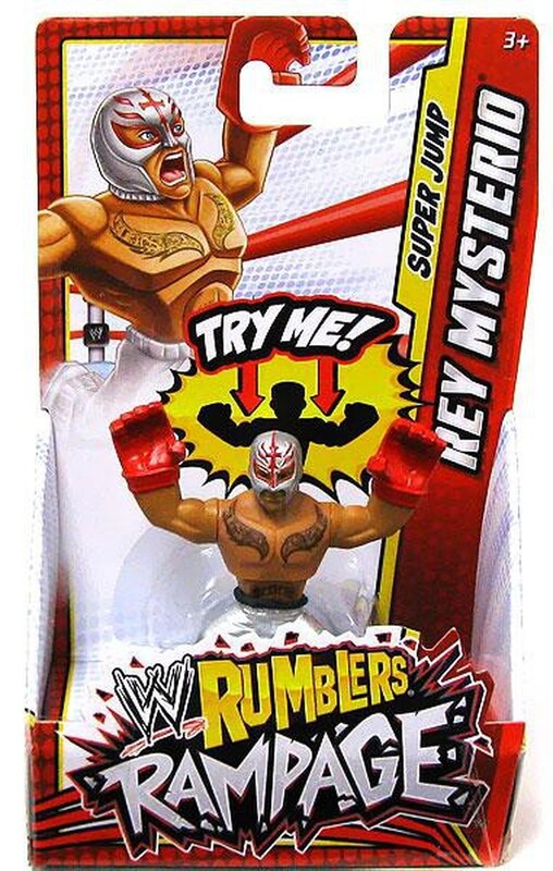 2013 WWE Mattel Rumblers Rampage Rey Mysterio [With White Pants]