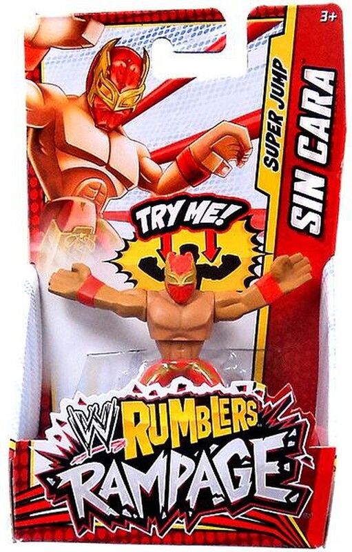 2013 WWE Mattel Rumblers Rampage Sin Cara [With Red Tights]
