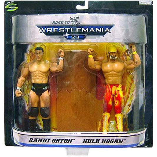 2006 WWE Jakks Pacific Ruthless Aggression Road to WrestleMania 23 2-Packs Series 1: Randy Orton & Hulk Hogan