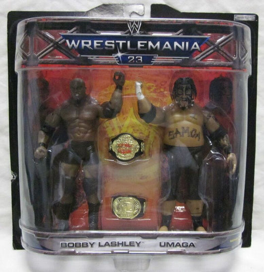 2007 WWE Jakks Pacific Ruthless Aggression Road to WrestleMania 23 2-Packs Series 3: Bobby Lashley & Umaga
