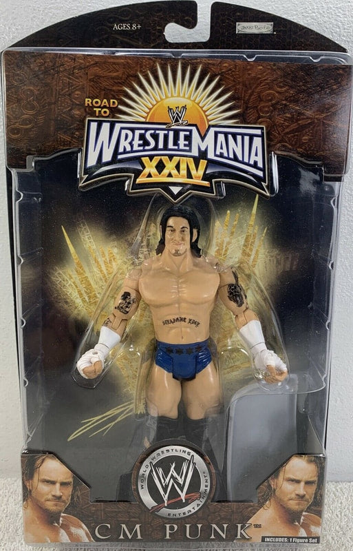 2008 WWE Jakks Pacific Ruthless Aggression Road to WrestleMania XXIV Series 1 CM Punk