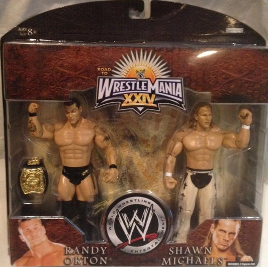 2008 WWE Jakks Pacific Ruthless Aggression Road to WrestleMania XXIV 2-Packs Series 2: Randy Orton & Shawn Michaels