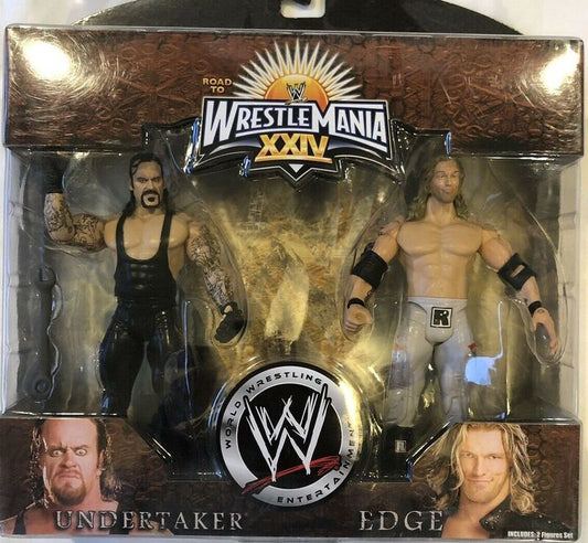 2008 WWE Jakks Pacific Ruthless Aggression Road to WrestleMania XXIV 2-Packs Series 3: Undertaker & Edge