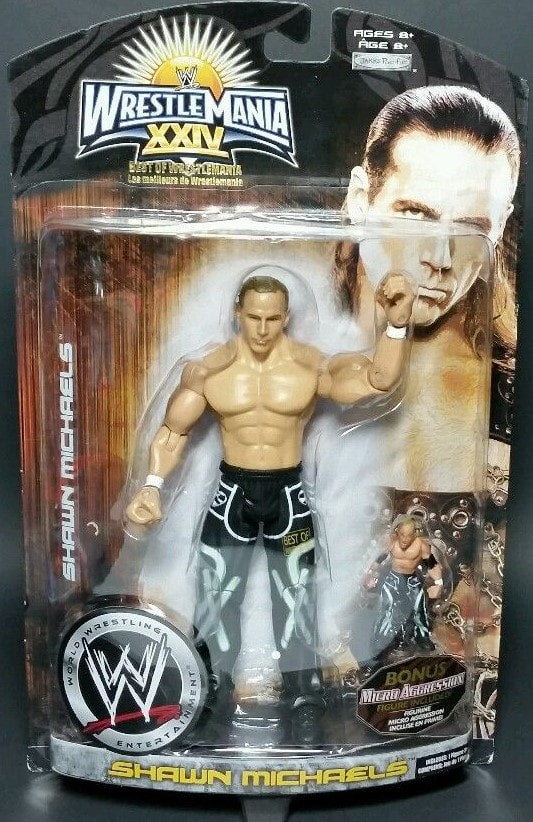 2008 WWE Jakks Pacific Ruthless Aggression Road to WrestleMania XXIV "Best Of WrestleMania" Shawn Michaels