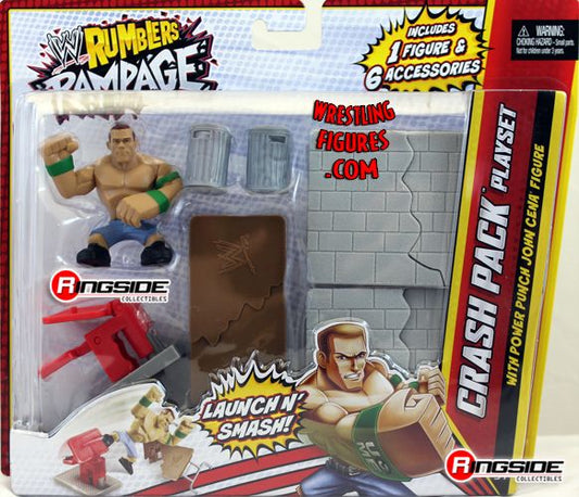 Lot of 5 WWE Rumblers Rampage Mini Wresting Figures Cena Mysterio  Undertaker