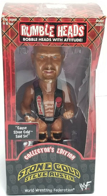 2001 WWF Aspen Rumble Heads Series 1 Stone Cold Steve Austin