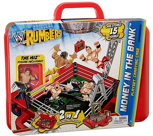 2012 WWE Mattel Rumblers Series 2 Money in the Bank Playset Carrying Case [With The Miz]