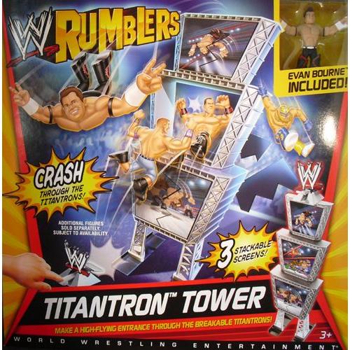 2011 WWE Mattel Rumblers Series 1 Titantron Tower [With Evan Bourne]