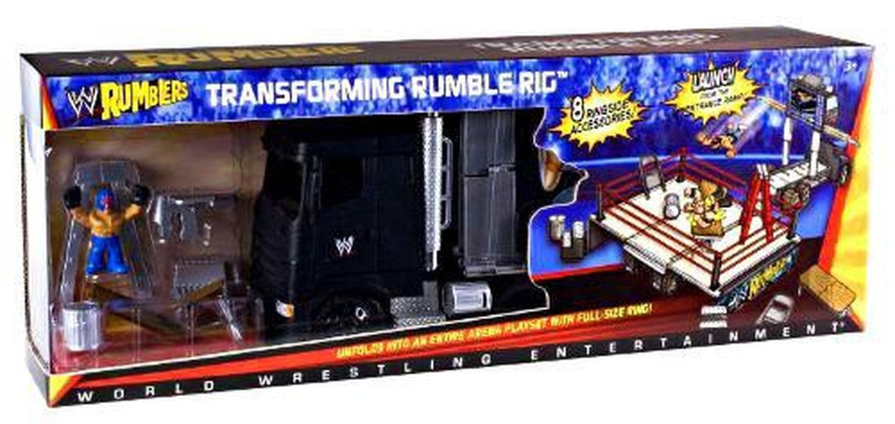 2011 WWE Mattel Rumblers Series 1 Transforming Rumble Ring [With Rey Mysterio]