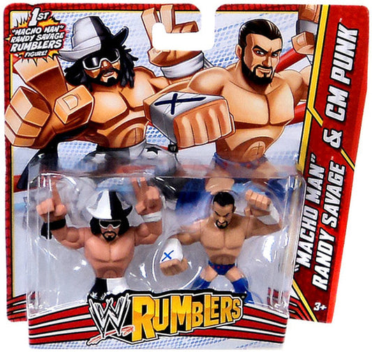 2013 WWE Mattel Rumblers Series 3 "Macho Man" Randy Savage & CM Punk