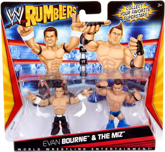 2011 WWE Mattel Rumblers Series 1 Evan Bourne & The Miz