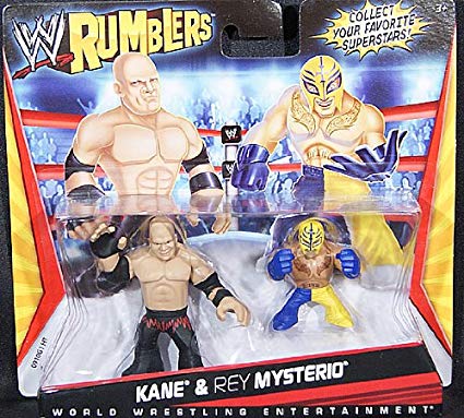2011 WWE Mattel Rumblers Series 1 Kane & Rey Mysterio