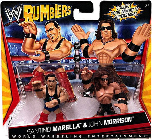 2011 WWE Mattel Rumblers Series 1 Santino Marella & John Morrison