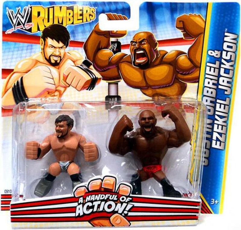 2012 WWE Mattel Rumblers Series 2 Justin Gabriel & Ezekiel Jackson